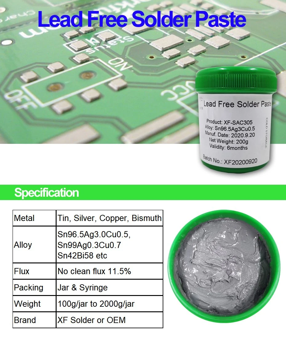 Lead-Free High Temperature Solder Paste for SMD Components