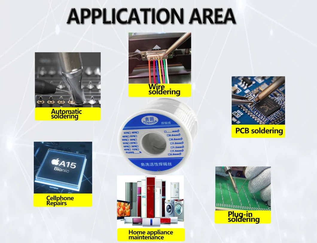 Flux 2.2% Tin Lead Rosin Core Welding Accessories Solder Wire 500g