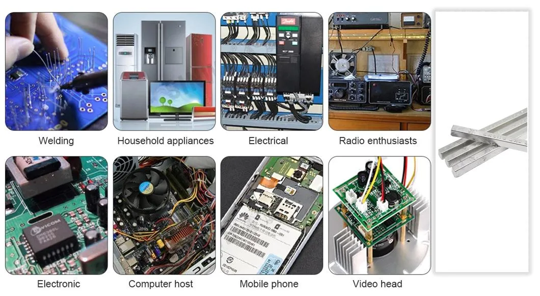 Zhongshi High Quality Solder Bar Pure Tin Lead Free Solder Bar for Electroplating Soldering Welding Rod Sac0307