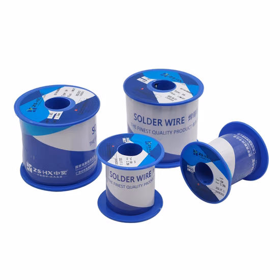 잔류물이 적은 주석-납 납땜 와이어